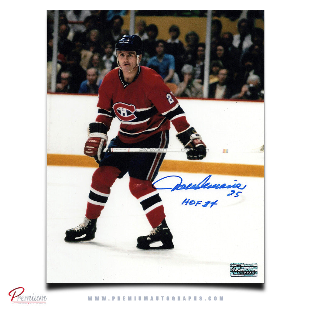 Jacques Lemaire Montreal Canadiens Autographed 8x10 Photograph w/ 1984 HOF Inscription