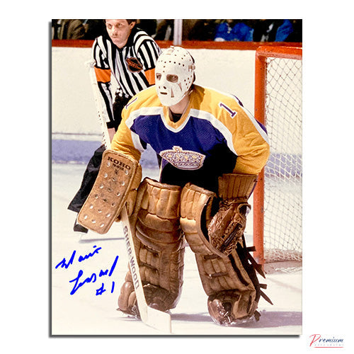 Mario Lessard Los Angeles Kings Signed 8x10 Photograph in Position