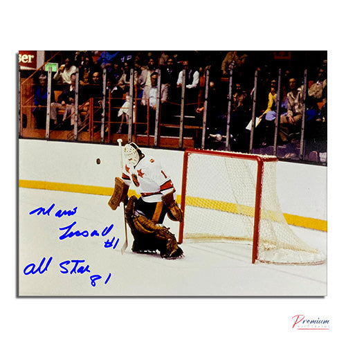 Mario Lessard All-Stars Signed 8x10 Photograph w/ All-Star 81 Inscription