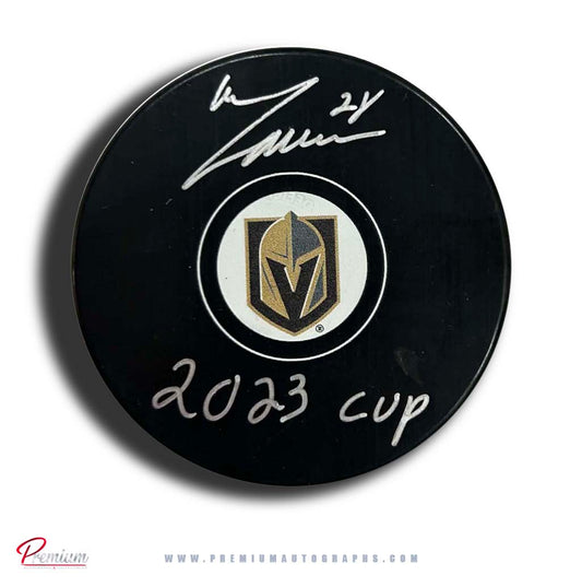 William Carrier Las Vegas Golden Knights Autographed Puck w/ 2023 Cup