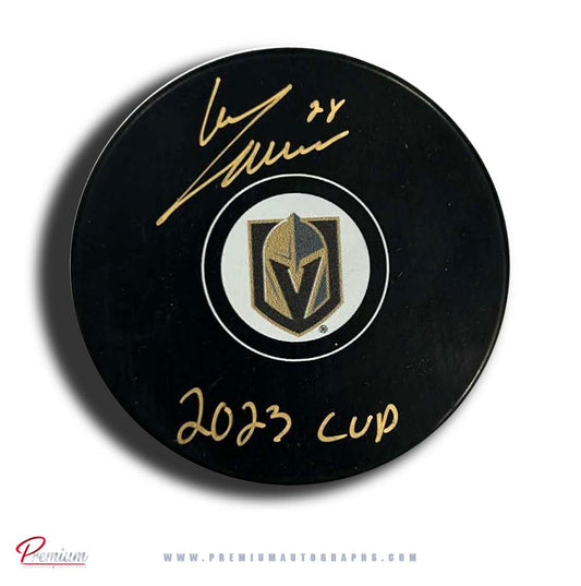 William Carrier Las Vegas Golden Knights Autographed Puck w/ 2023 Cup