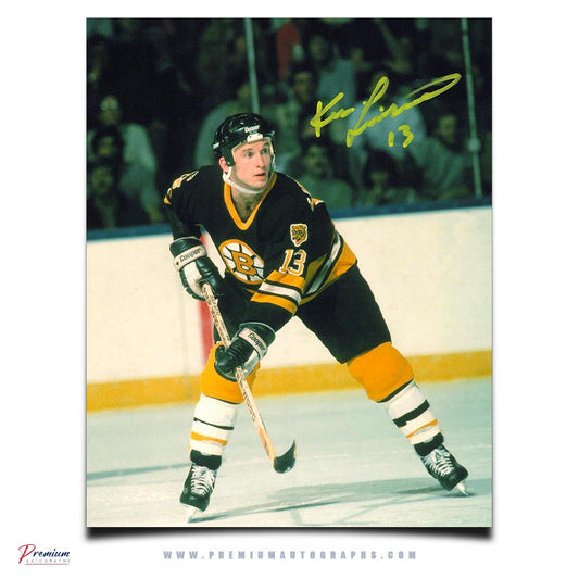 Ken Linseman Boston Bruins Signed 8x10 Photograph Defensive Zone