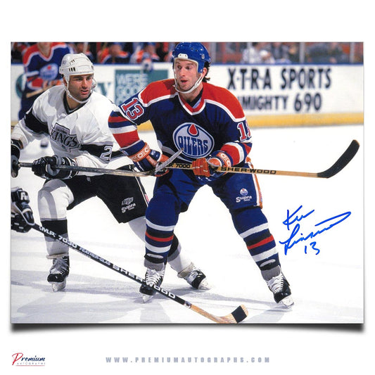 Ken Linseman Edmonton Oilers Signed 8x10 Photograph Battle