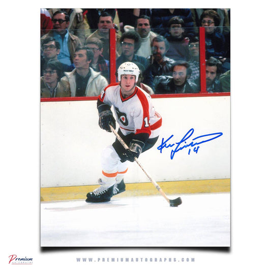 Ken Linseman Philadelphia Flyers Signed 8x10 Photograph On the Rush