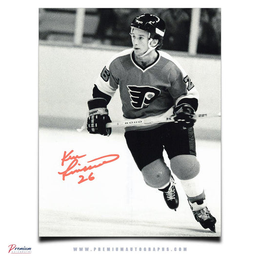 Ken Linseman Philadelphia Flyers Signed 8x10 Photograph B/W