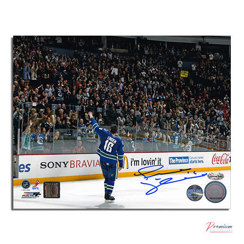 Trevor Linden Vancouver Canucks Signed 8x10 Photograph Farewell