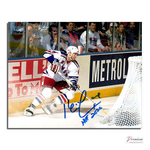 Kevin Lowe New York Rangers Signed 8x10 Photograph w/ HOF 2020 Inscription