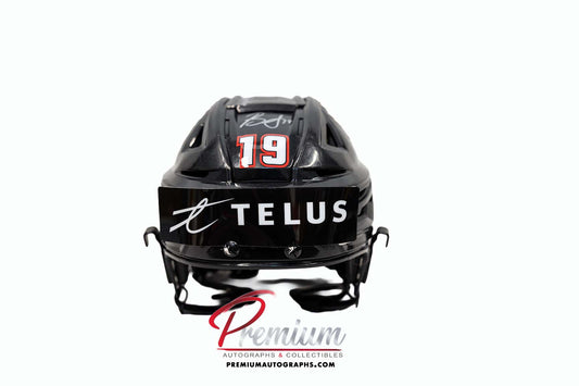 Brianne Jenner Team Canada Game Used Helmet 2024 World Championship Inscription