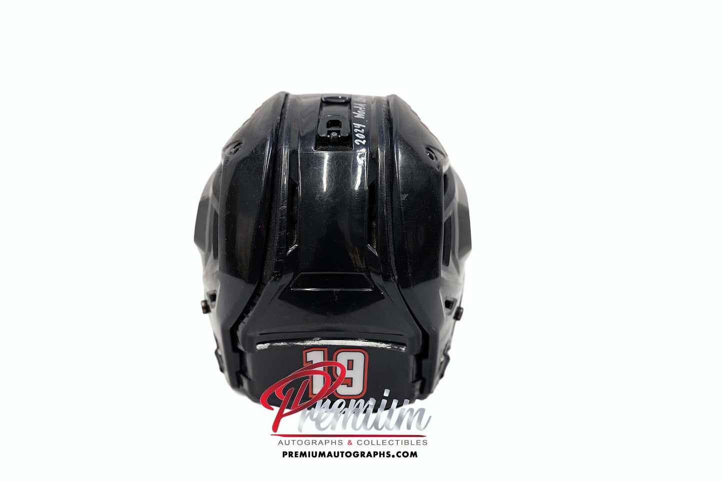 Brianne Jenner Team Canada Game Used Helmet 2024 World Championship Inscription