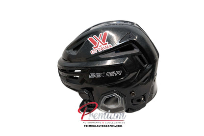 Brianne Jenner Ottawa Charge Game Used Helmet 2024 Inaugural PWHL Inscription