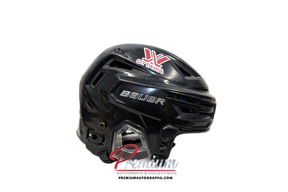 Brianne Jenner Ottawa Charge Game Used Helmet 2024 Inaugural PWHL Inscription