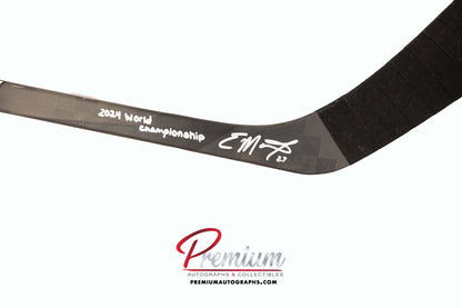Emma Maltais Team Canada Game Used Stick 2024 World Championship Inscription