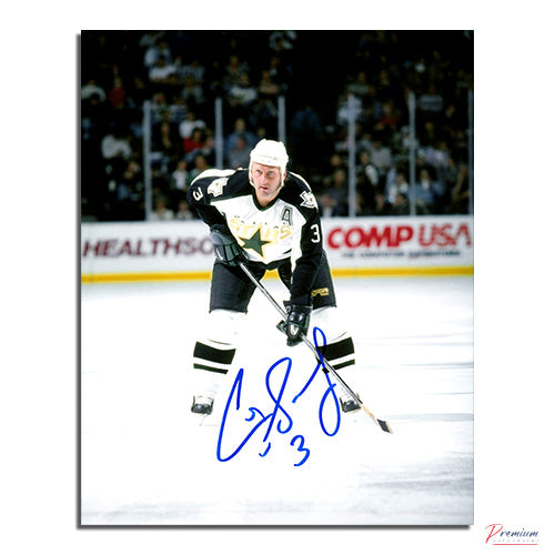 Craig Ludwig Dallas Stars Signed 8x10 Photograph Faceoff