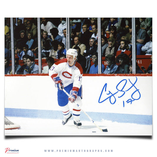 Craig Ludwig Montreal Canadiens Signed 8x10 Photograph Behind the Net