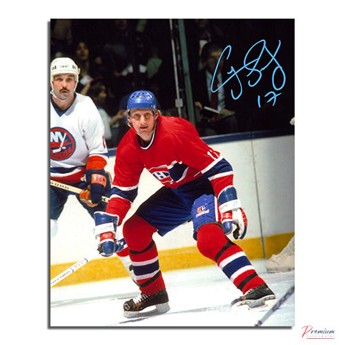 Craig Ludwig Montreal Canadiens Signed 8x10 Photograph Vs. Islanders