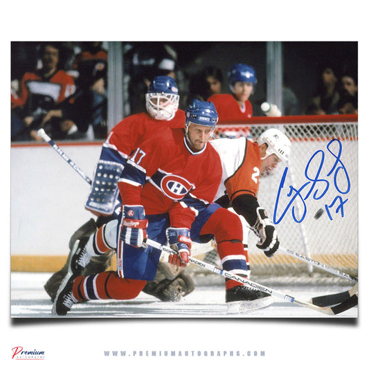 Craig Ludwig Montreal Canadiens Signed 8x10 Photograph Shot Block