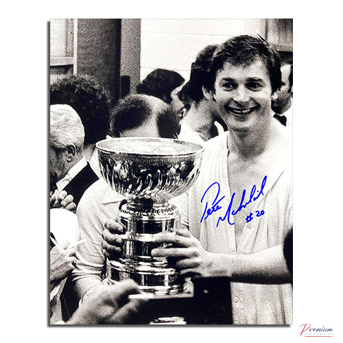 Peter Mahovlich Montreal Canadiens Signed 8x10 Photograph