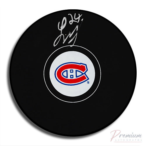 Logan Mailloux Montreal Canadiens Signed Puck