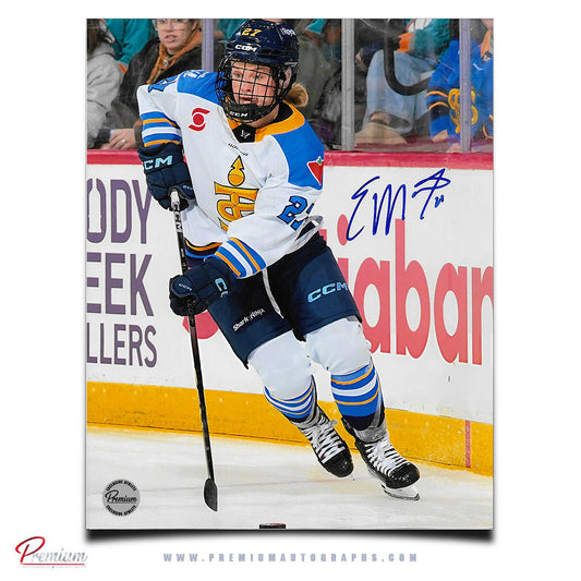 Emma Maltais Toronto Sceptres PWHL Autographed 8x10 Photograph Puck Along the Boards