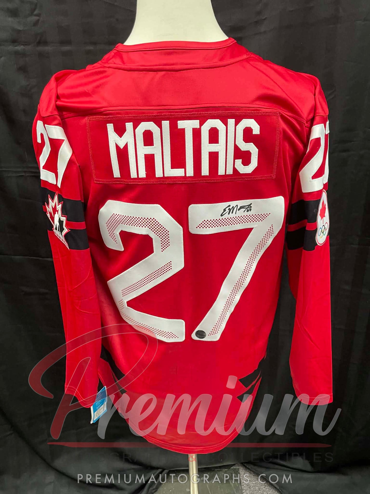 Emma Maltais Olympic Team Canada Autographed Bauer RED jersey