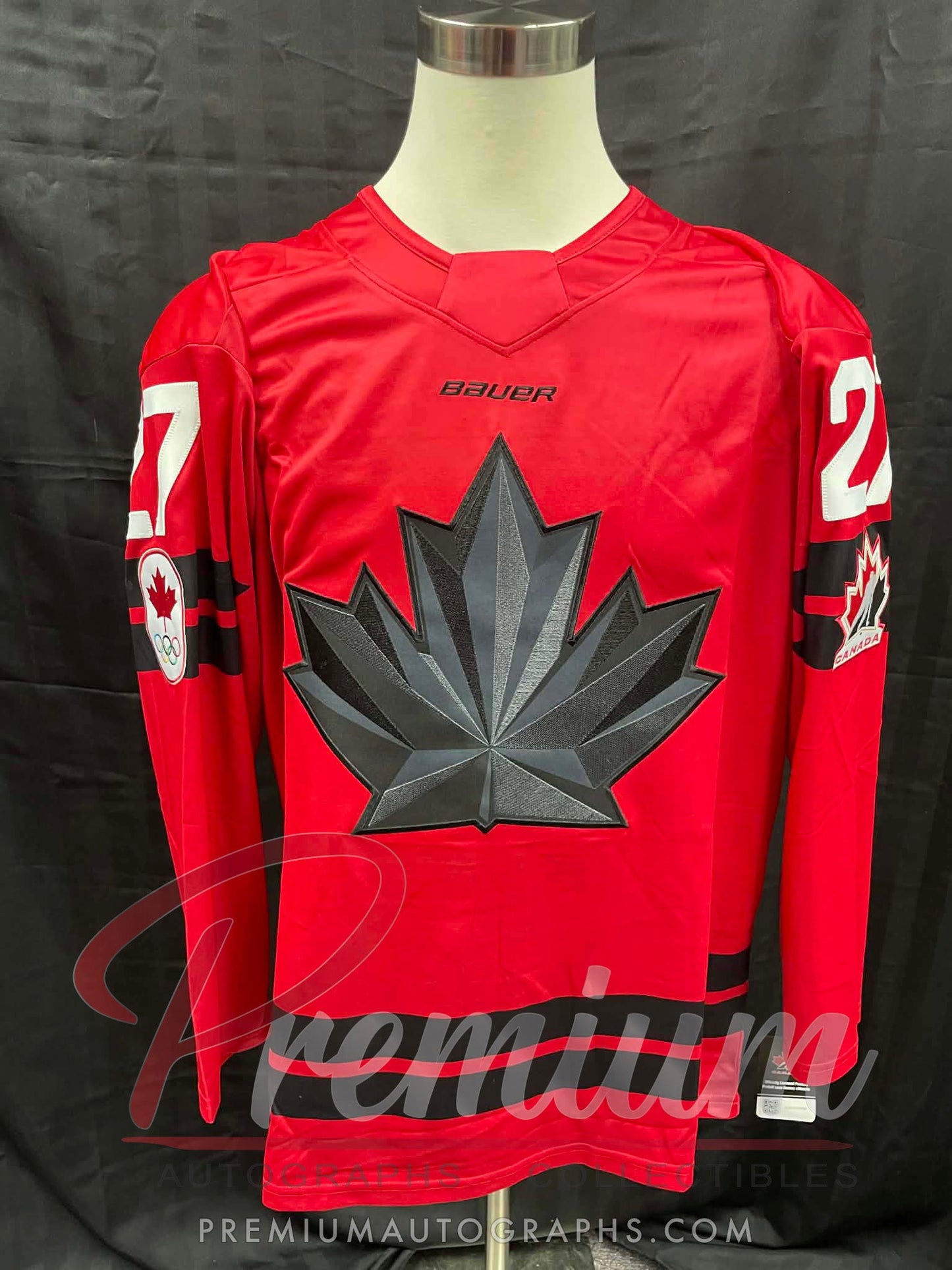 Emma Maltais Olympic Team Canada Autographed Bauer RED jersey