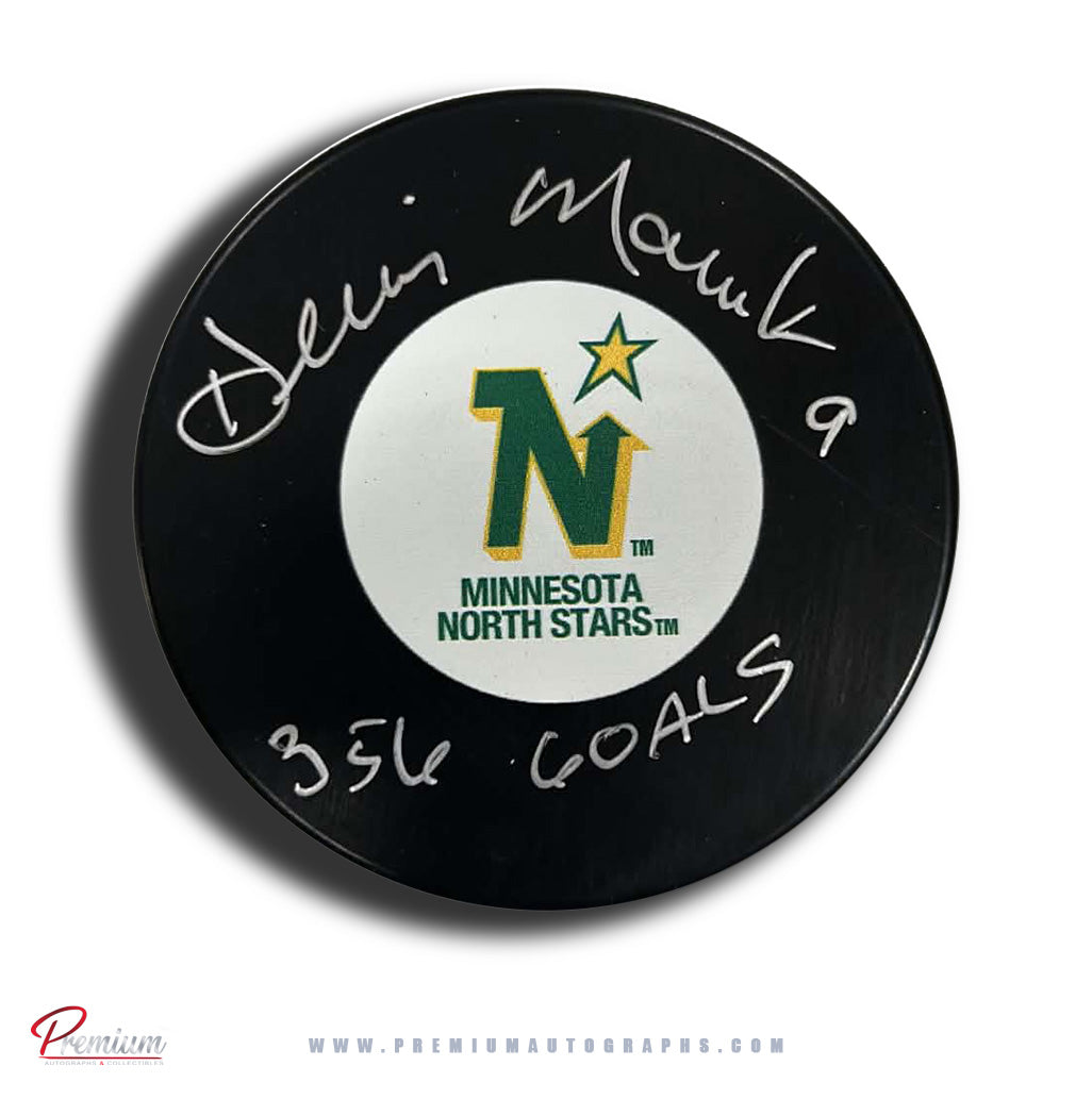 Denis Maruk Minnesota North Stars Autographed Puck w/ 356 Goals Inscription