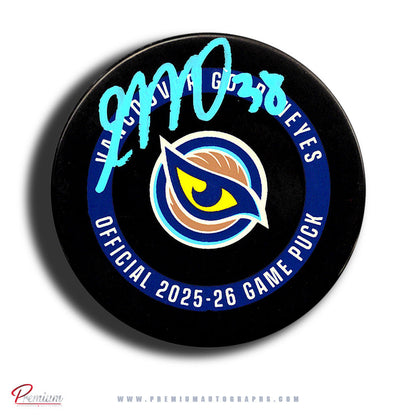 Emerance Maschmeyer Vancouver Goldeneyes PWHL Autographed Official Game Puck