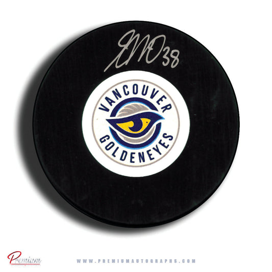 Emerance Maschmeyer Vancouver Goldeneyes PWHL Autographed Puck