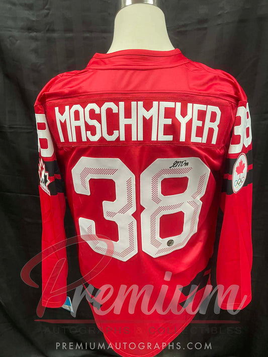Emerance Maschmeyer Olympic Team Canada Autographed Bauer RED jersey