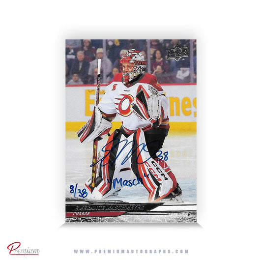 Emerance Maschmeyer Ottawa Charge Autographed 2024-25 Upper Deck PWHL Hockey Card #14 Ltd /38 Nicknames  edn. w/ "Masch" Inscription