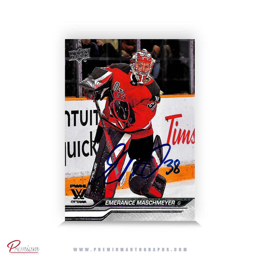 Emerance Maschmeyer Ottawa Charge Autographed 2024-25 First Edition Upper Deck PWHL Hockey Card #19