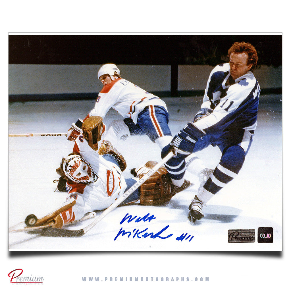 Walt McKecknie Toronto Maple Leafs Autographed 8x10 Photograph Scoring Chance