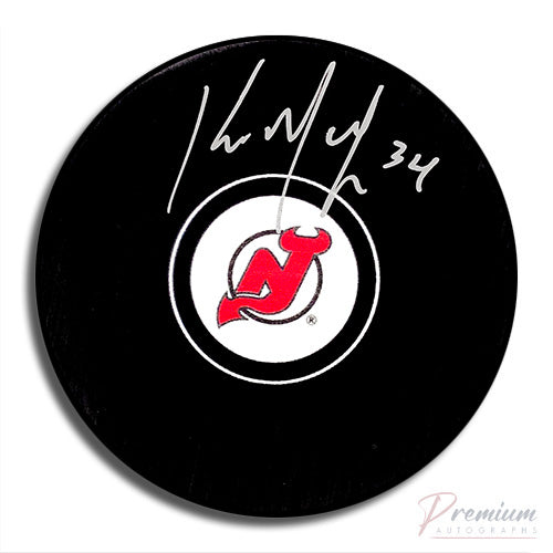 Kirk McLean New Jersey Devils Signed Puck