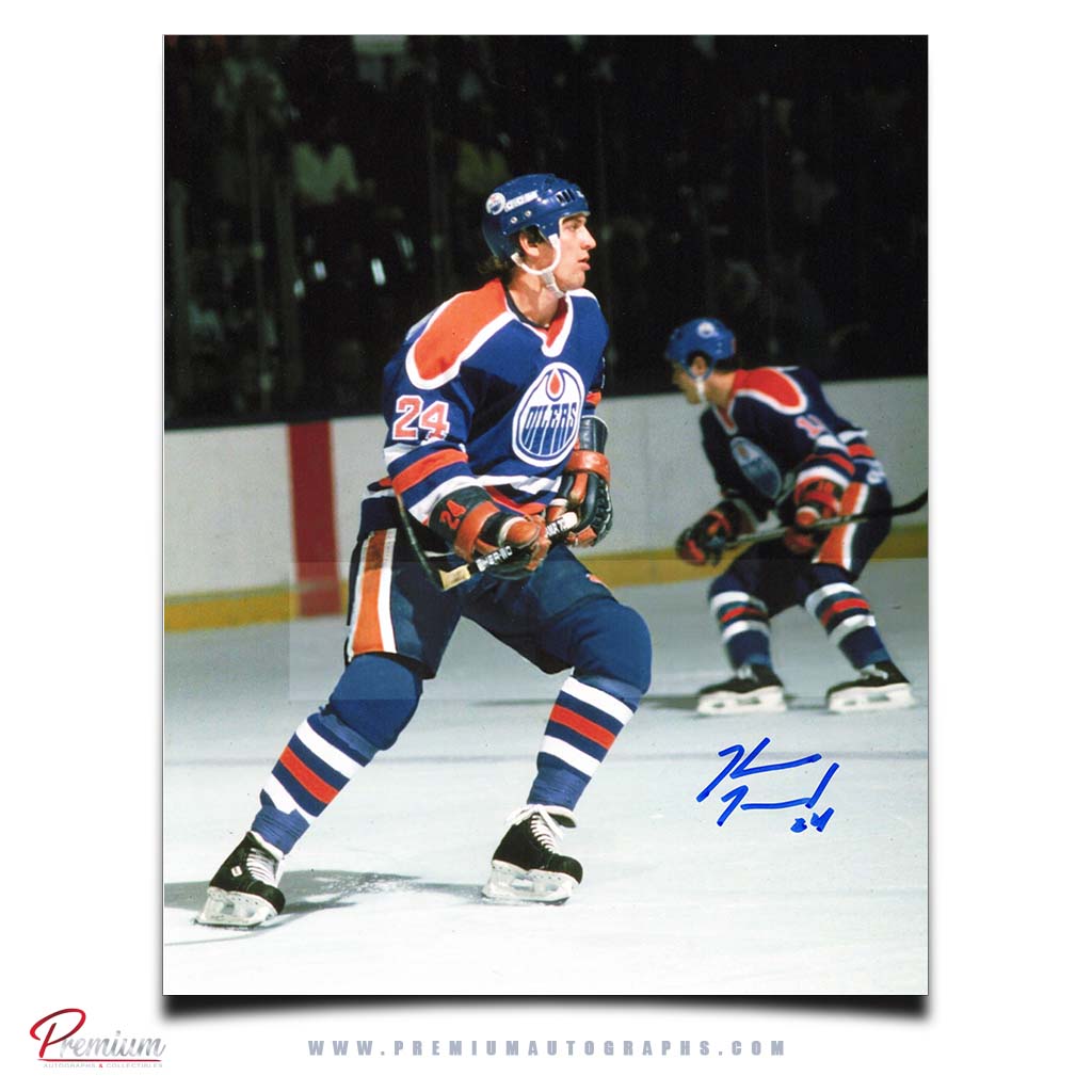 Kevin McClelland Edmonton Oilers Autographed 8x10 Photograph Skating
