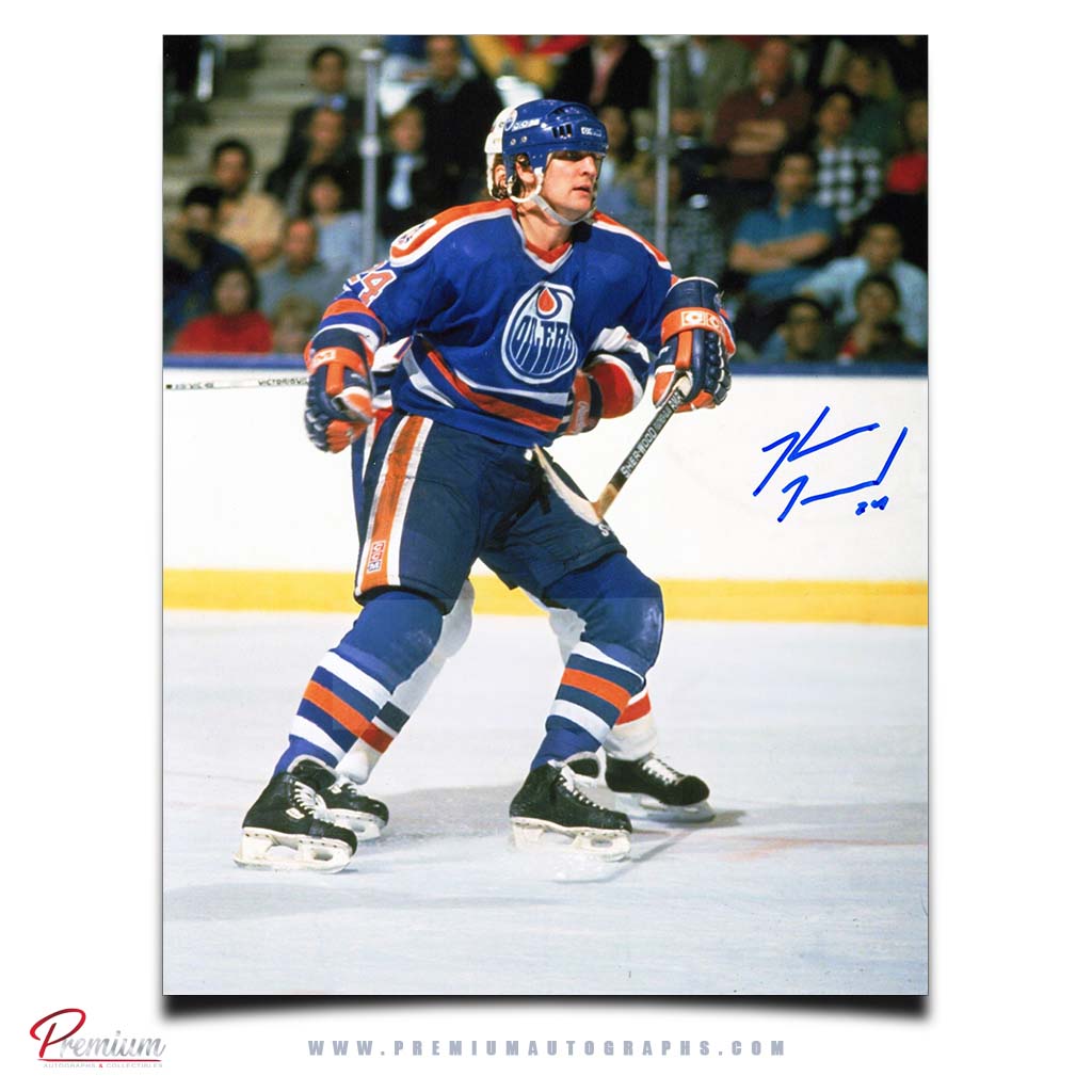 Kevin McClelland Edmonton Oilers Autographed 8x10 Photograph Vs. Islanders