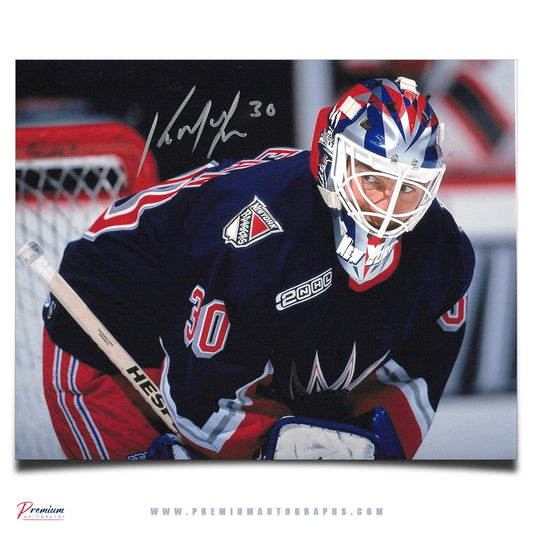 Kirk McLean New York Rangers Signed 8x10 Photograph Close Up