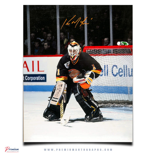 Kick McLean Vancouver Canucks Signed 16x20 Photograph Top of the Crease