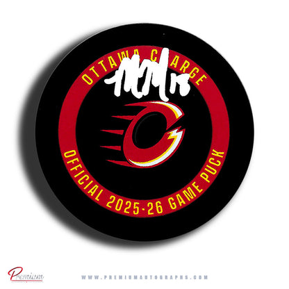 Mannon McMahon Ottawa Charge PWHL Autographed Official 2025-26 Game puck