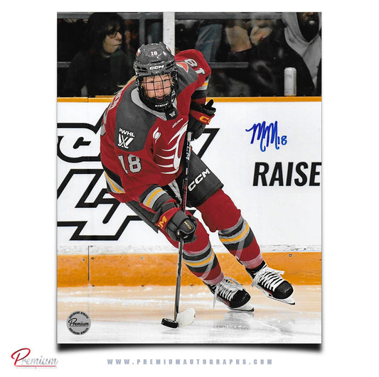 Mannon McMahon Ottawa Charge PWHL Autographed 8x10 Photograph Along the Boards
