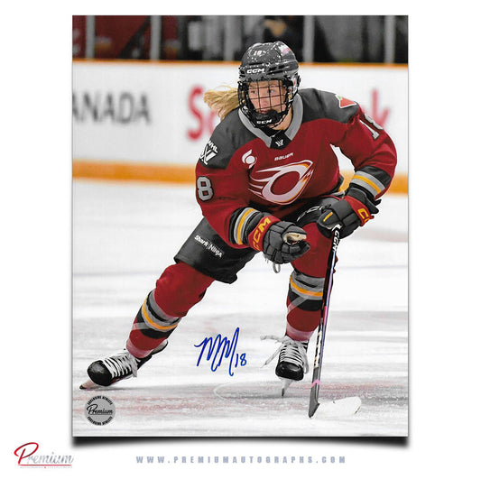 Mannon McMahon Ottawa Charge PWHL Autographed 8x10 Photograph On the Attack