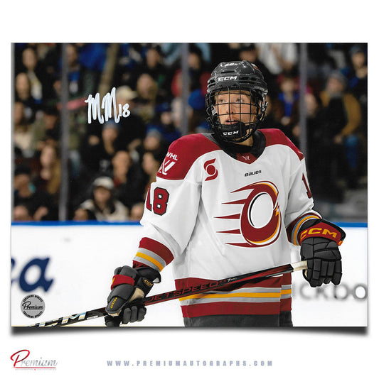 Mannon McMahon Ottawa Charge PWHL Autographed 8x10 Photograph Close Up