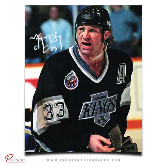 Marty McSorley Los Angeles Kings Autographed 8x10 Photograph Bloodied