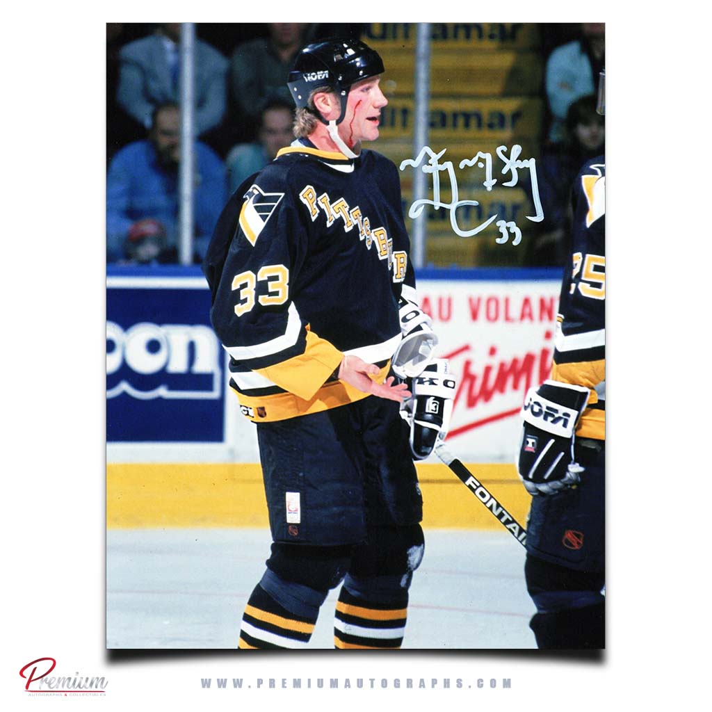 Marty McSorley Pittsburgh Penguins Autographed 8x10 Photograph Bloodied