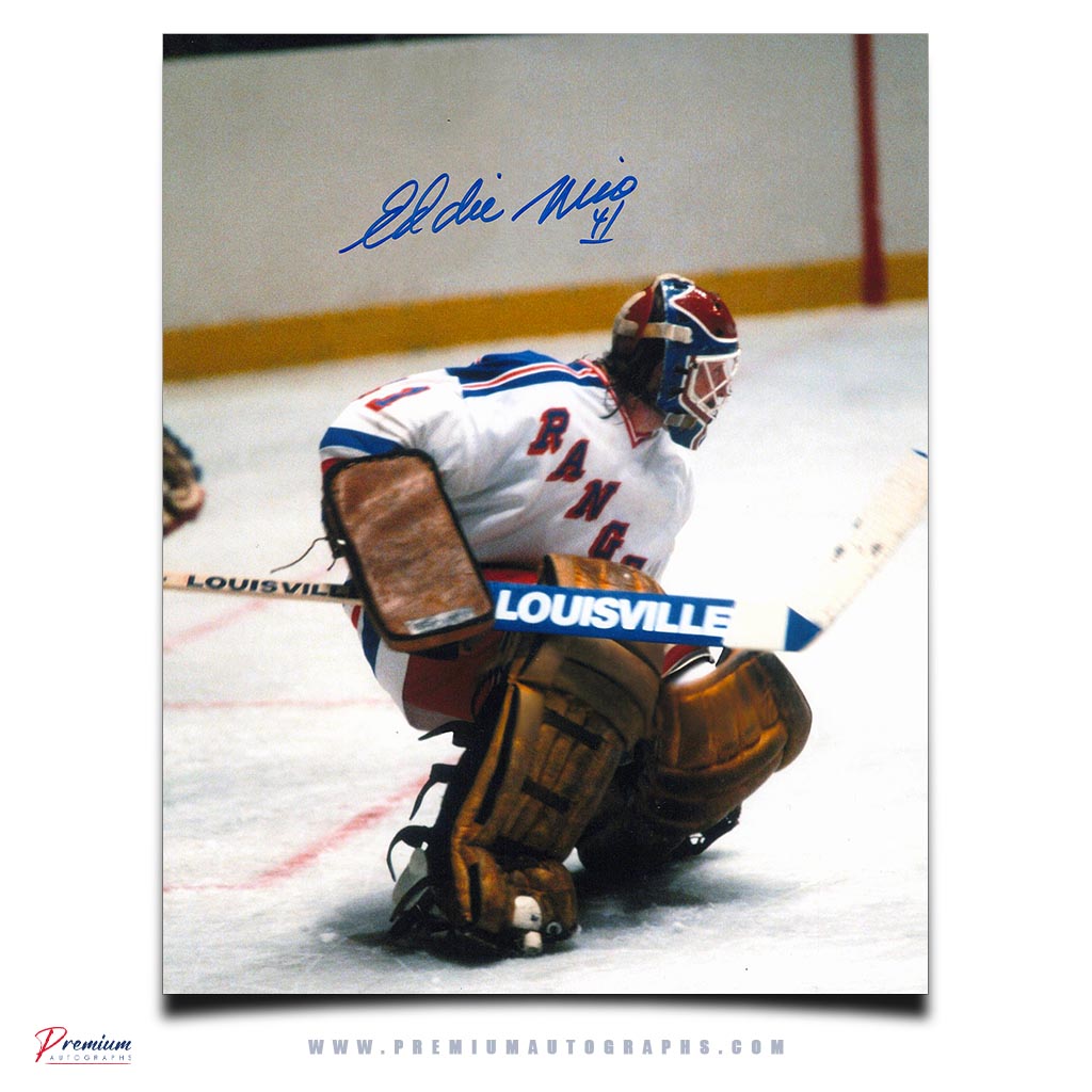 Eddie Mio New York Rangers Signed 8x10 Photograph