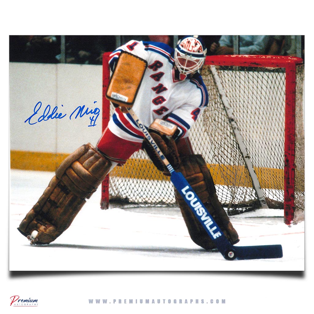 Eddie Mio New York Rangers Signed 8x10 Photograph