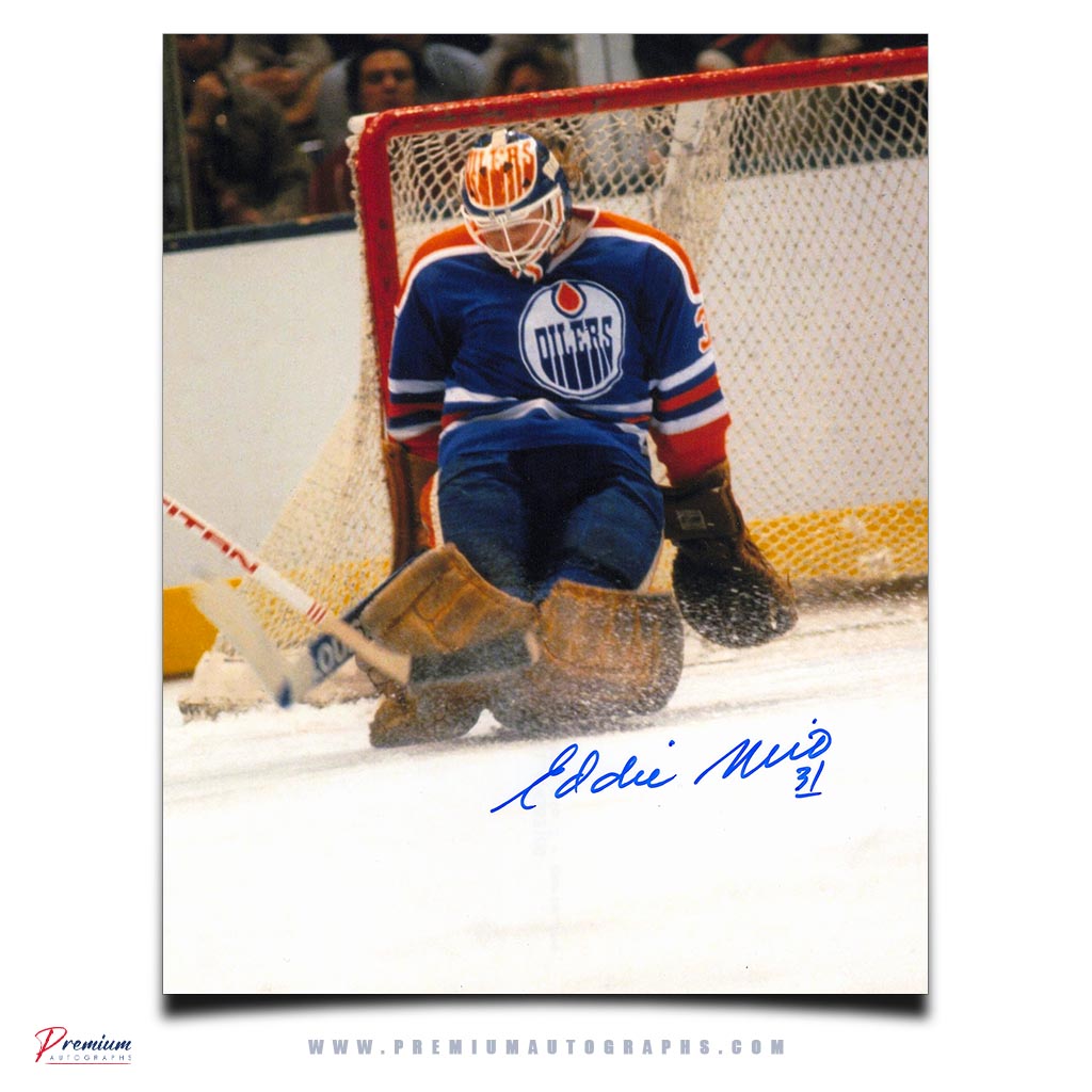 Eddie Mio Edmonton Oilers Signed 8x10 Photograph