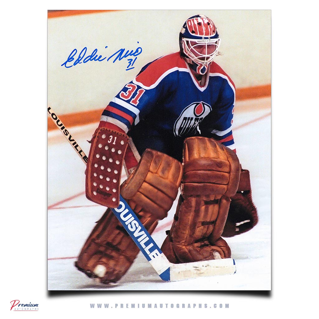 Eddie Mio Edmonton Oilers Signed 8x10 Photograph