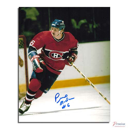 Pierre Mondou Montreal Canadiens Signed 8x10 Action