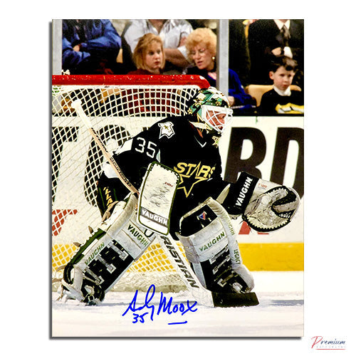 Andy Moog Dallas Stars Signed 8x10 Photograph Action