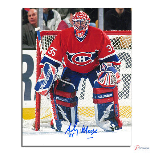 Andy Moog Montreal Canadiens Signed 8x10 Photograph Stance